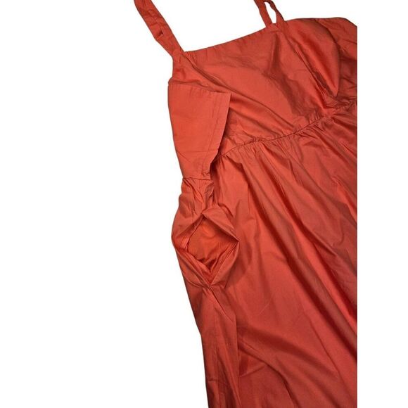 A new day Orange Sleeveless Sundress 4X - Picture 3 of 3